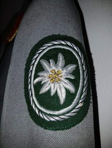 Bundeswehr Gebirsjäger Generalmajor uniform for review
