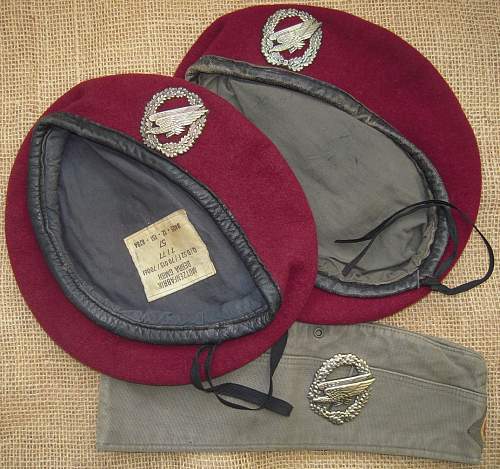 Bundeswehr Berets and soft caps....