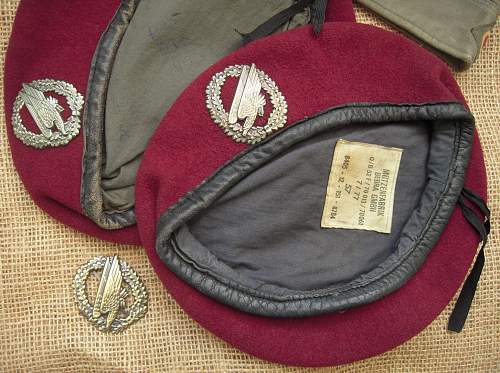 Bundeswehr Berets and soft caps....