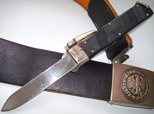 German post war gravity knife.