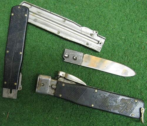 German post war gravity knife.