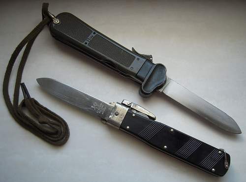 German post war gravity knife.