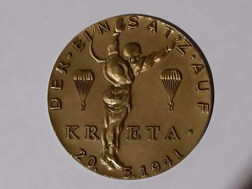 Kreta commemorative medallion