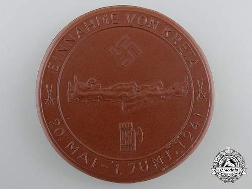 Kreta commemorative medallion