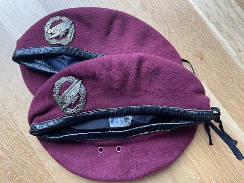 Two German Postwar Paratrooper berets