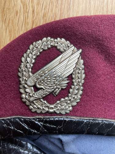 Two German Postwar Paratrooper berets