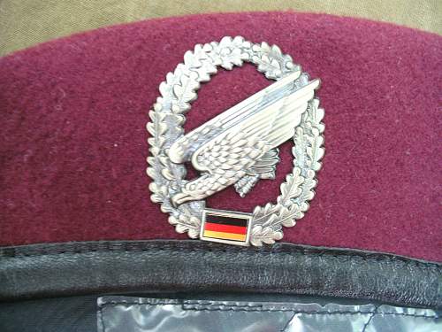 Two German Postwar Paratrooper berets