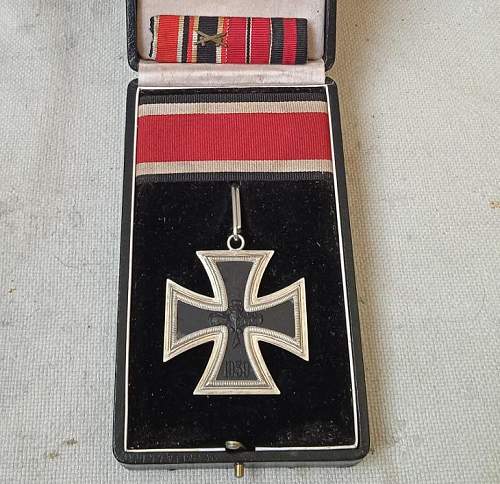 I would be interested in your opinion on this  Knight's Cross of the Iron Cross