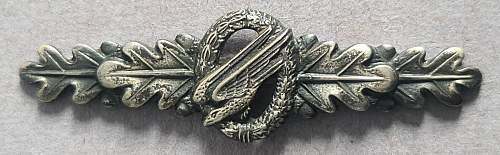 Tätigkeitsabzeichen für Fallschirmspringer 1957-1958 - Parachutists Badge 1957-1958 - Assmann Basic with pin back fastener