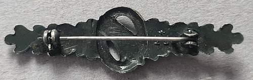 Tätigkeitsabzeichen für Fallschirmspringer 1957-1958 - Parachutists Badge 1957-1958 - Assmann Basic with pin back fastener