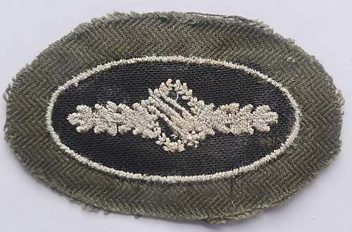 Tätigkeitsabzeichen für Fallschirmspringer 1957-1958 - Parachutists Badge 1957-1958 -  Senior webbing version