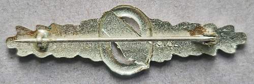 Tätigkeitsabzeichen für Fallschirmspringer 1957-1958 - Parachutists Badge 1957-1958 - Steinhauer &amp; Lück Senior with pin back fastener