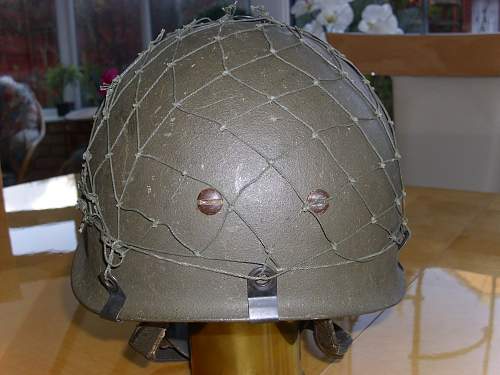 Bundeswehr steel helmets.