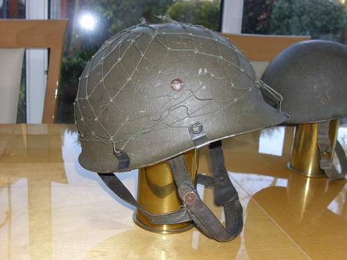 Bundeswehr steel helmets.