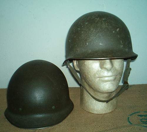 Bundeswehr steel helmets.