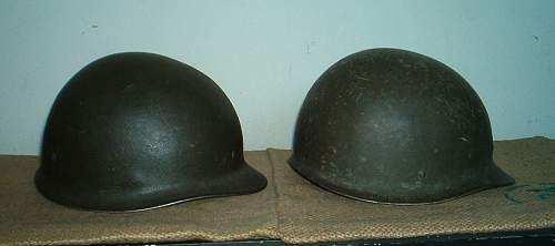 Bundeswehr steel helmets.