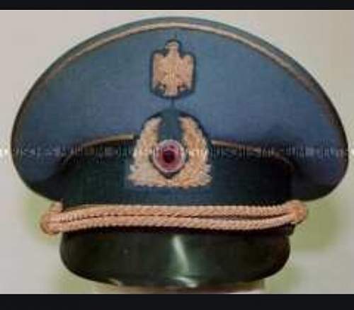 Bundesgrenzschutz General visor