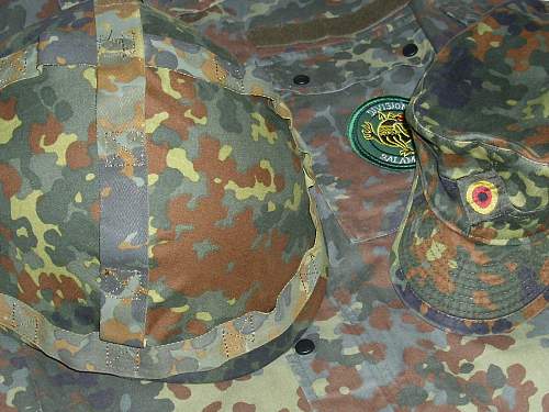 Bundeswehr steel helmets.