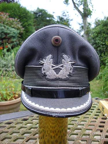 Bundeswehr peaked caps.