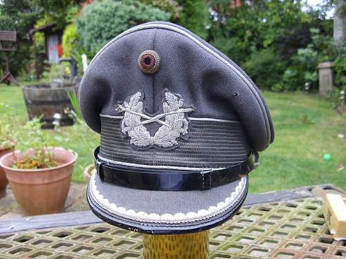 Bundeswehr peaked caps.