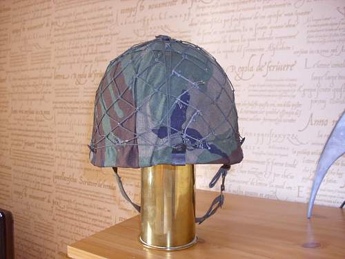 Bundeswehr steel helmets.