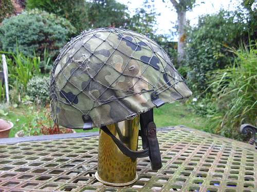 Bundeswehr steel helmets.