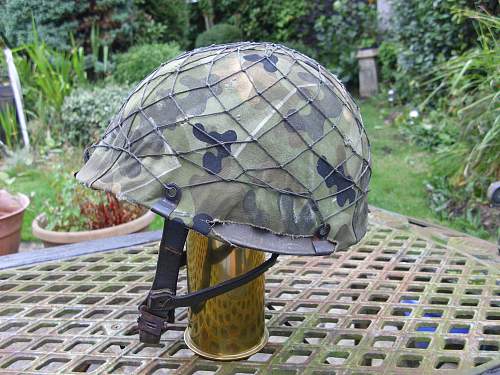 Bundeswehr steel helmets.