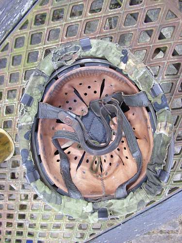 Bundeswehr steel helmets.