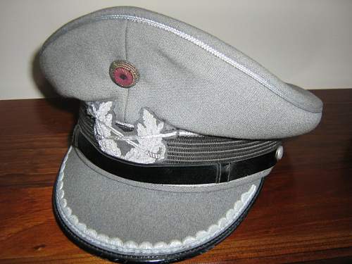 Bundeswehr peaked caps.