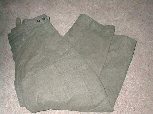 Early Bundeswehr feldbluse/Trousers