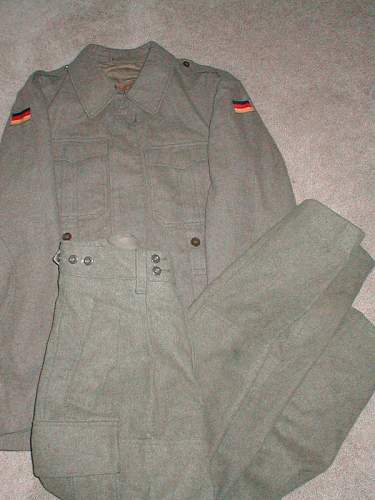 Early Bundeswehr feldbluse/Trousers