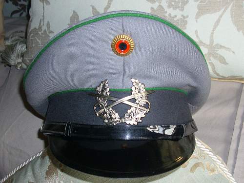 Bundeswehr peaked caps.