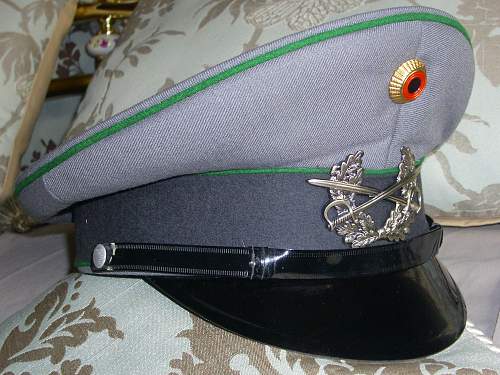 Bundeswehr peaked caps.