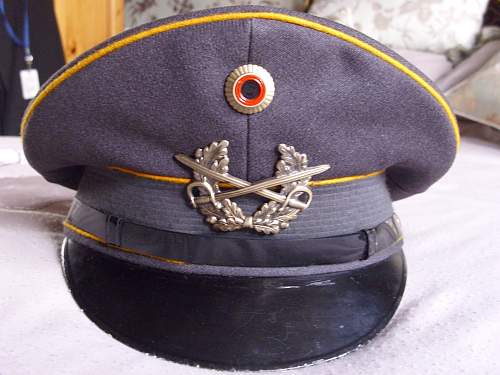 Bundeswehr peaked caps.