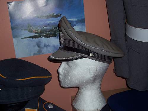 Bundeswehr peaked caps.