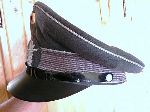 Bundeswehr peaked caps.