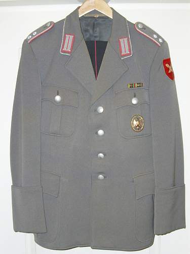 Named Army Officers uniforms.