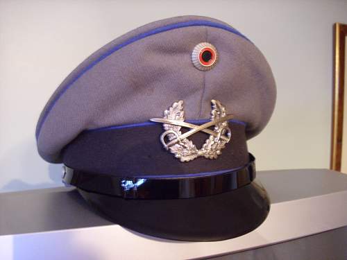 Bundeswehr peaked caps.