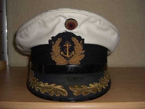 post war German navy visor cap