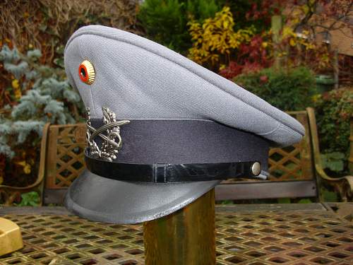 Bundeswehr peaked caps.