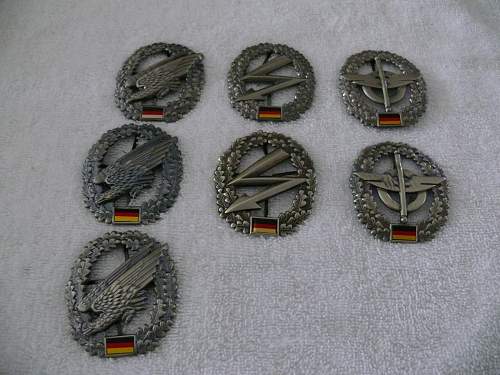 My Bundeswher Badge Hoard