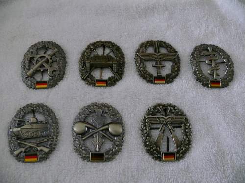 My Bundeswher Badge Hoard