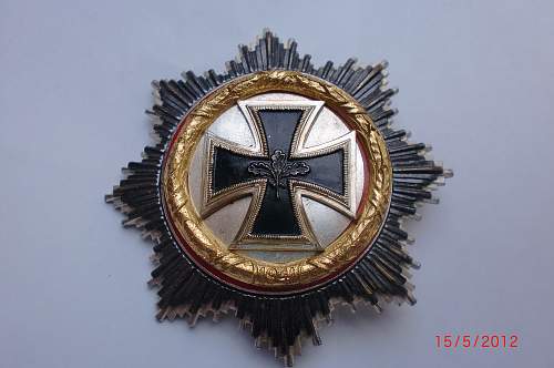 57er Deutsches Kreuz in Gold