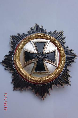 57er Deutsches Kreuz in Gold