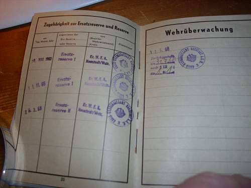 1963  Bundeswehr Wehrpass.