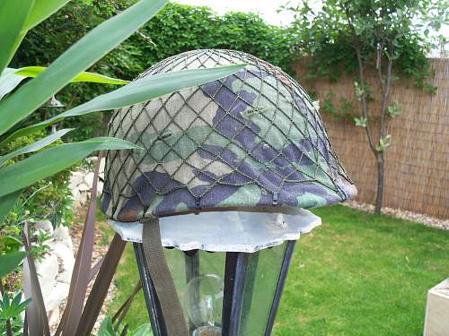 Bundeswehr steel helmets.