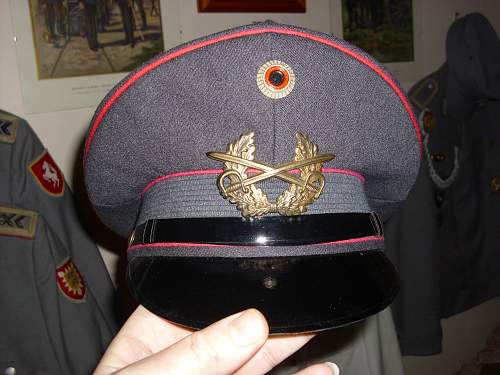 Bundeswehr peaked caps.