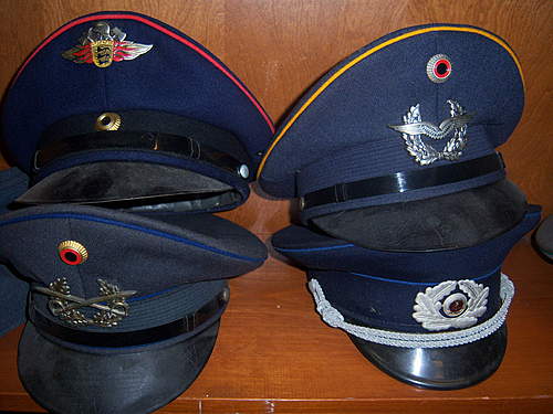 Bundeswehr peaked caps.