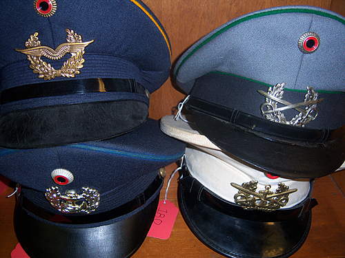 Bundeswehr peaked caps.