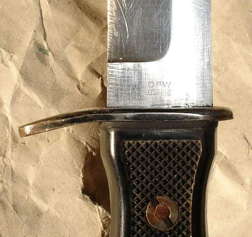 scarce BW fighting knife